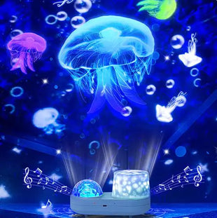 3D LED Ocean Star Rotating Music Projection Light