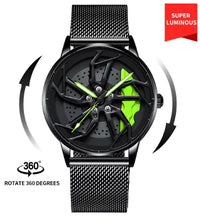 Men 3D Real Wheel Watches