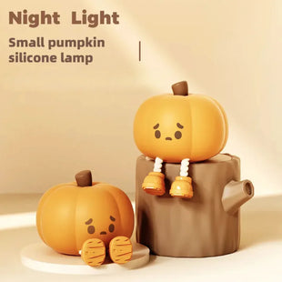 Cute Silicone Halloween Pumpkin Night Light