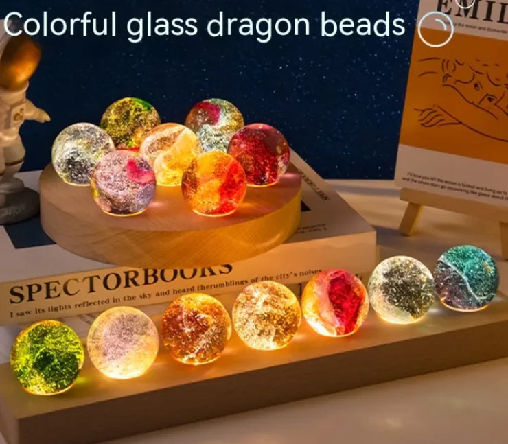 Creative Colored Glaze Luminous Crystal Ball