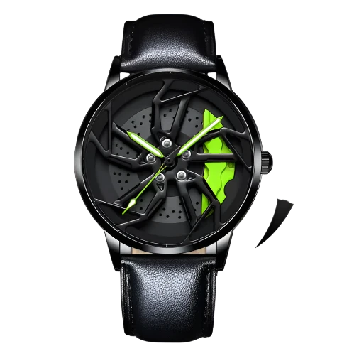 Men 3D Real Wheel Watches